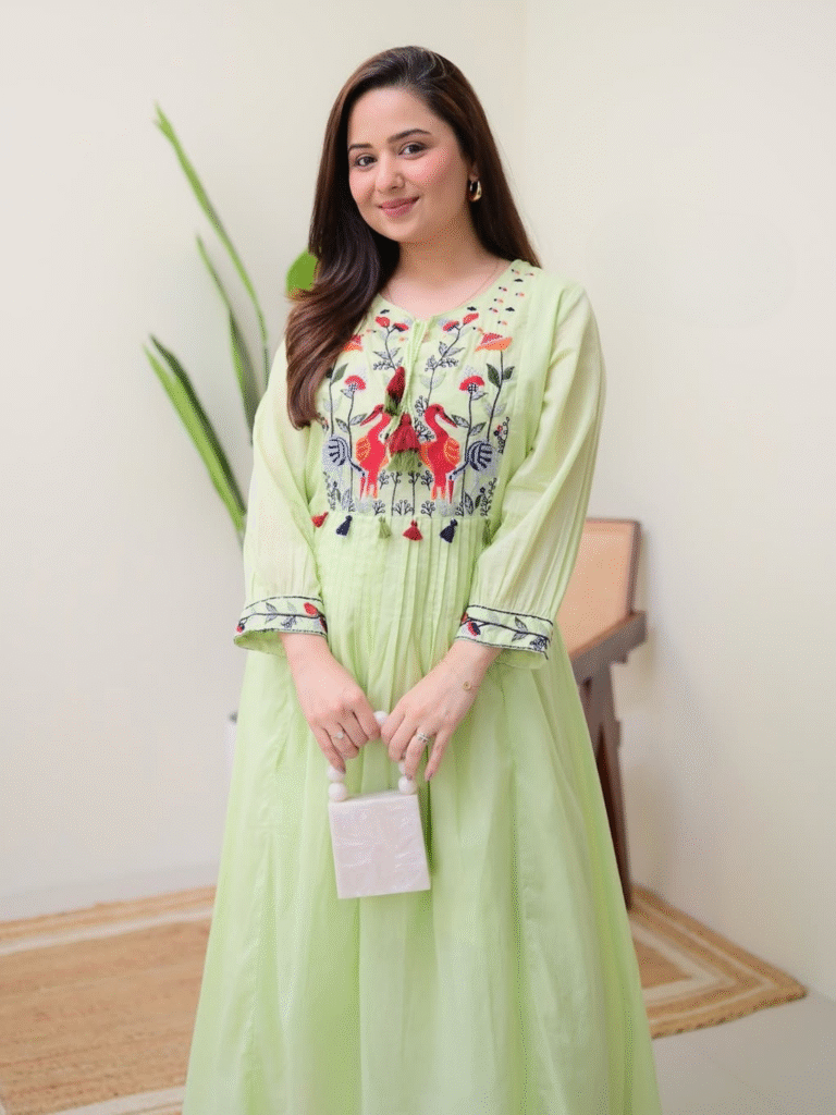 JIKRA JAIPUR Women’s Cotton Candy Cotton Kurta Pant Set